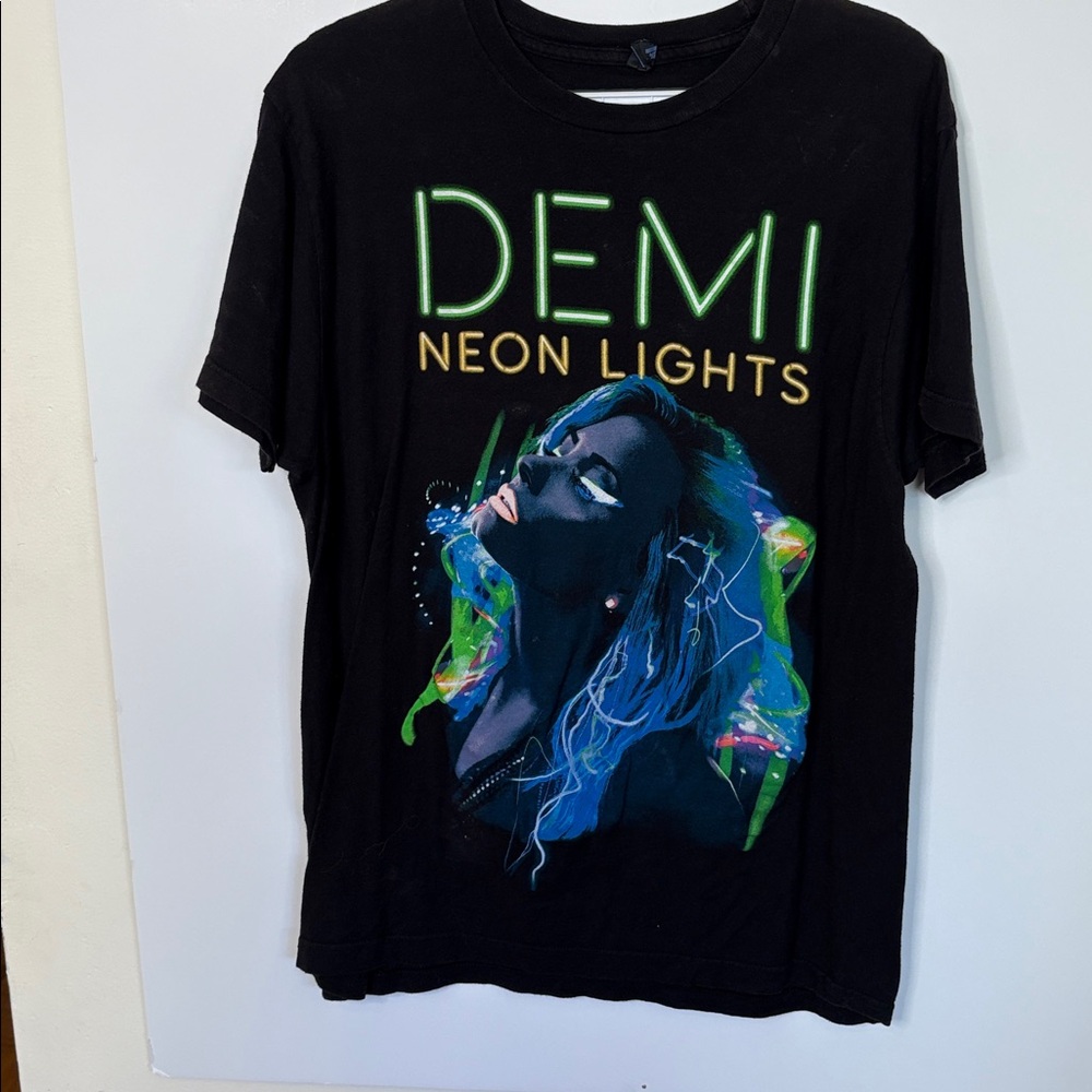 DEMI Lovato The Neon Lights Tour 2014. Neon Design double sided.